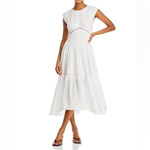 Frame Denim white Midi Dress